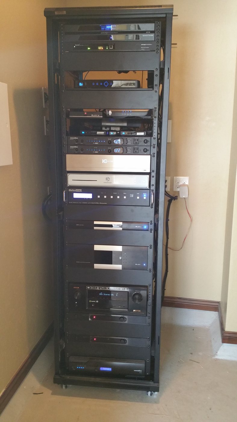 Original equipment rack from the Rusty Dunagan smart home