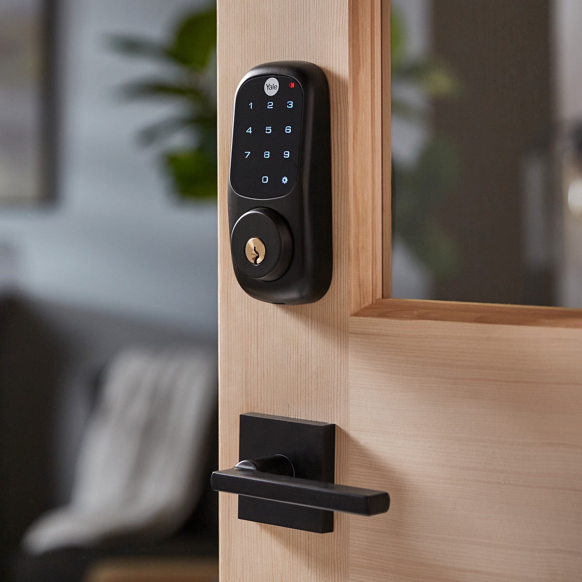 Yale installed residential smart lock