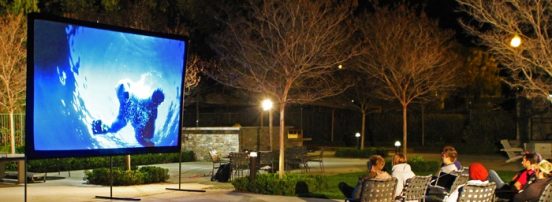 outdoor projector screen